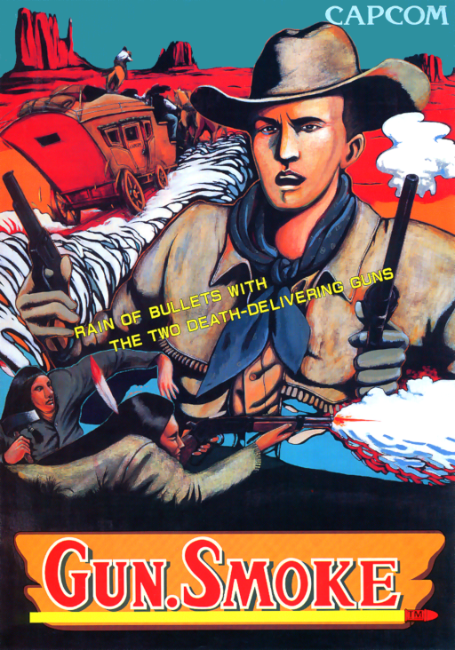 Gun.Smoke (US, 851115, set 1) Arcade Game Cover